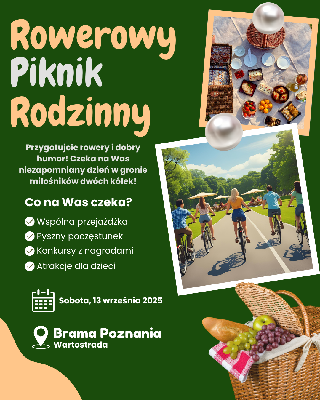 Plakat Rowerowego Pikniku Rodzinnego 2025
